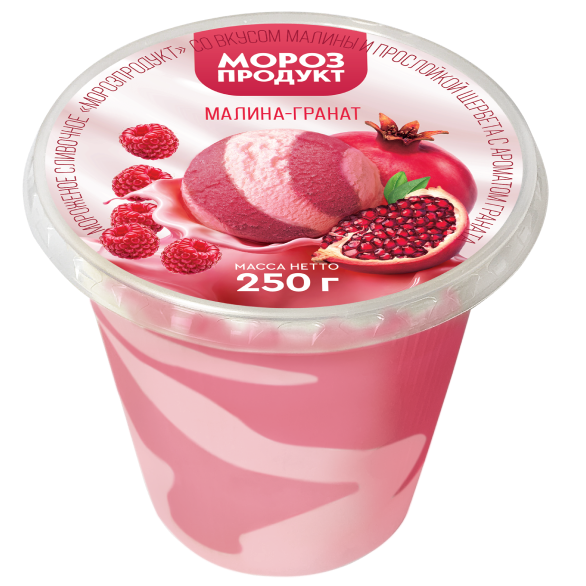 «MOROZPRODUCT» raspberry-pomegranate butter glass plastic